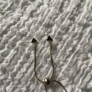 Brandy Melville Jewelry - Gold triangle bracelet Brandy Melville Jewelry - Gold triangle bracelet